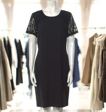 Karl Lagerfeld 8  Black Lace Shift Dress  Scoop Neck  Elegant & Chic