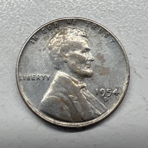 Silver Color 1954-D Lincoln Cent  Actual Coin Grade Check My Other Pennies