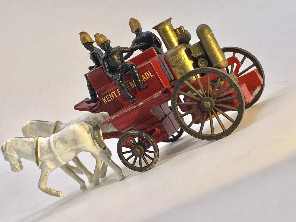 Matchbox🔥Lesney Shand Mason Caballo Tirado Camión de Bomberos Y-4 Modelos de Antaño Casi Nuevo Foto 2 de 4