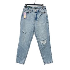 Wild Fable Women's Super High Rise Tapered Jeans Light Blue Wash Size 6