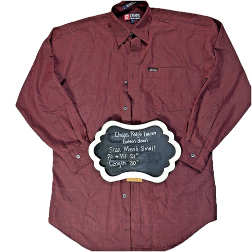 Chaps Ralph Lauren Men's Button Down Long Sleeve Shirt, Small - Picture 2 of 10