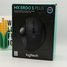 Logitech MX Ergo S Plus Wireless Trackball Gaming Mouse in Black 910-007247