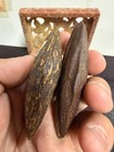 Two Vtg. Chinese HK Export Agarwood Nugget Pendant — photo 9