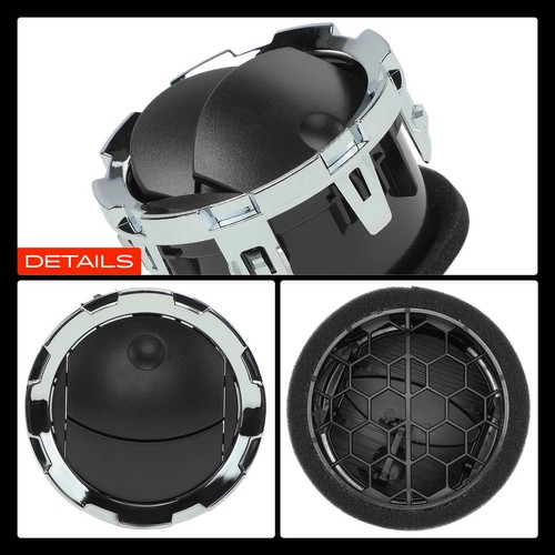 A-Premium 4x Dash AC Heater Air Vent Black & Chrome for Ford F-250 Super Duty - Picture 8 of 10
