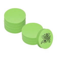 8Pcs 2" Rubber Carving Blocks, Soft Linoleum Art Carving Block Round, Green