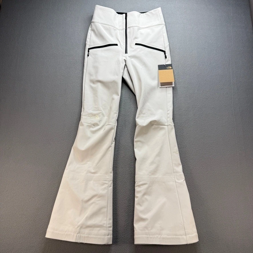 The North Face Pants Womens 2 White Snoga Ski Snowboard WindWall High Rise Flare