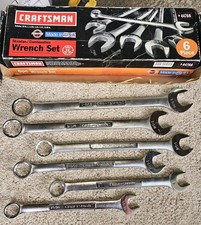 Vintage Craftsman 6pc Large Sae Combination Wrench 1516 To 1-516 -va- Usa