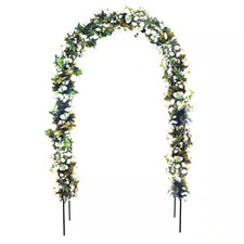 78"H X 45"W Metal Garden Arch Trellis; Wedding Arch,Adjustable Arbor Trellis for