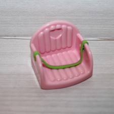 Fisher-Price Loving Family Dollhouse Pink Baby Booster Seat for Kitchen Chair