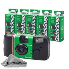 Fujifilm QuickSnap Flash 400 One-Time-Use Disposable Camera 5 Pack Cleaning Kit