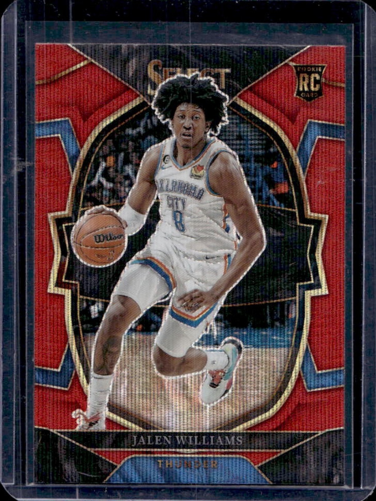 2022-23 Select Jalen Williams RC Red Wave Prizm Concourse #90 Thunder