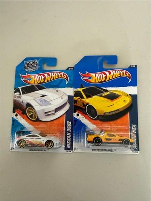 Hot Wheels Nightburnerz Nissan 350Z - Performance Acura NSX Lot of 2 AF9