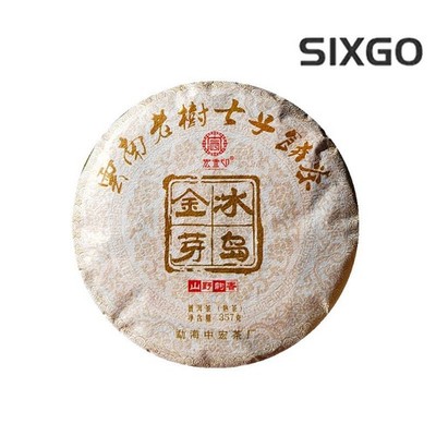357g Jinya Iceland Ripe Pu'er Tea Yunnan Old Tree Qizi Cake tea Ancient Tree Tea