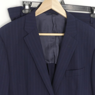 Brooks Brothers Brookscool Milano 2-Piece Wool Suit Blue Stripe