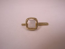 SINGLES 1 3/8" White Square MOP Vintage Formal Tux Prom Groom Shirt Stud a113