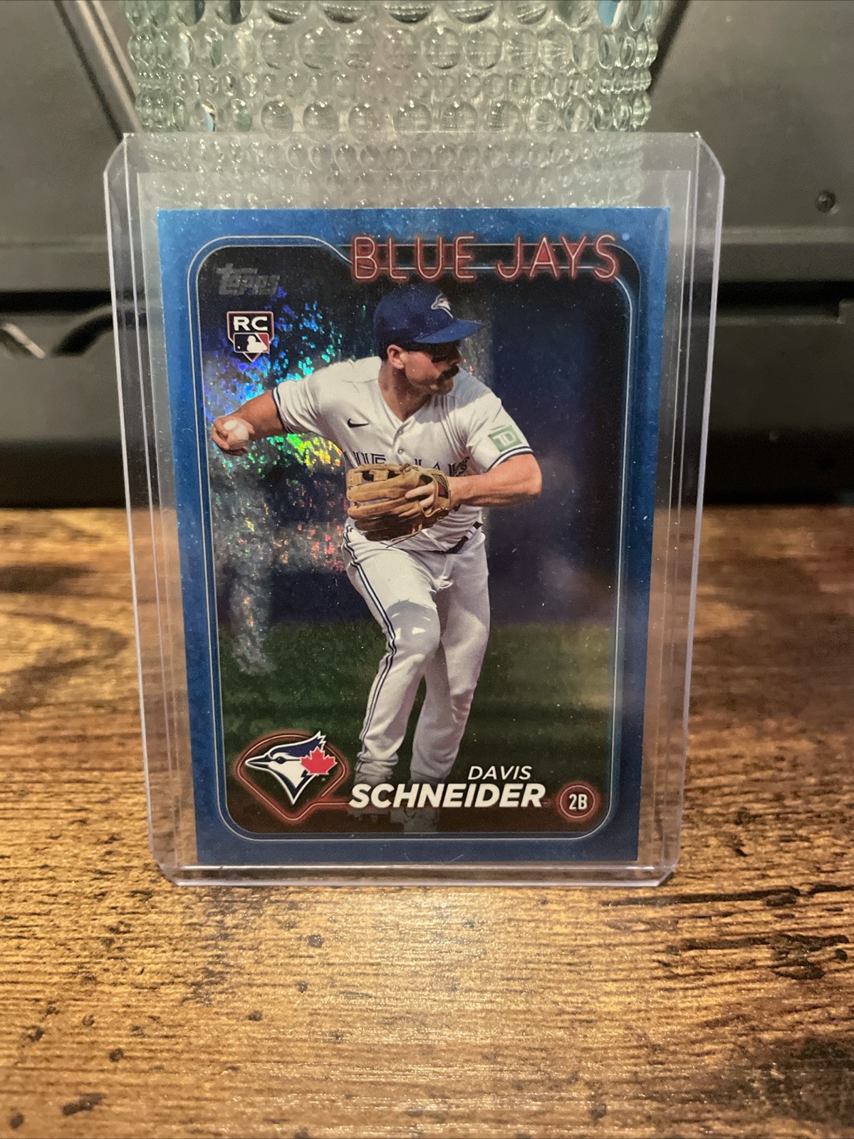 2024 Topps Series 1 - Davis Schneider #189 Blue Holofoil /999 (RC)