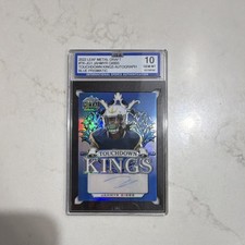 Leaf 2022 Metal Draft Jahmyr Gibbs Touchdown Kings Autographs TK-JG1 /30 ISA 10 