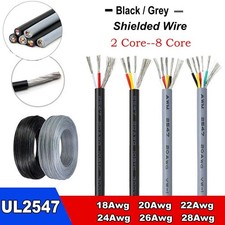 2/3/4-8 Core Shielded Wire 18AWG/20AWG/22AWG-28AWG Audio Headphone Signal Cable