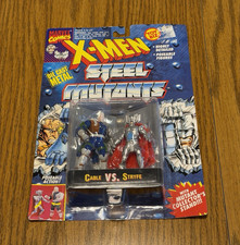 Product Image: Toy Biz X-Men Steel Mutants Cable vs Stryfe Die-Cast Metal Set w/ Stand