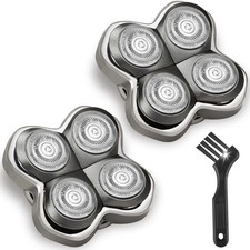 2 Pack Pro 4 Replacement Blades Compatible with Skull  Pitbulls Shaver Head Gol