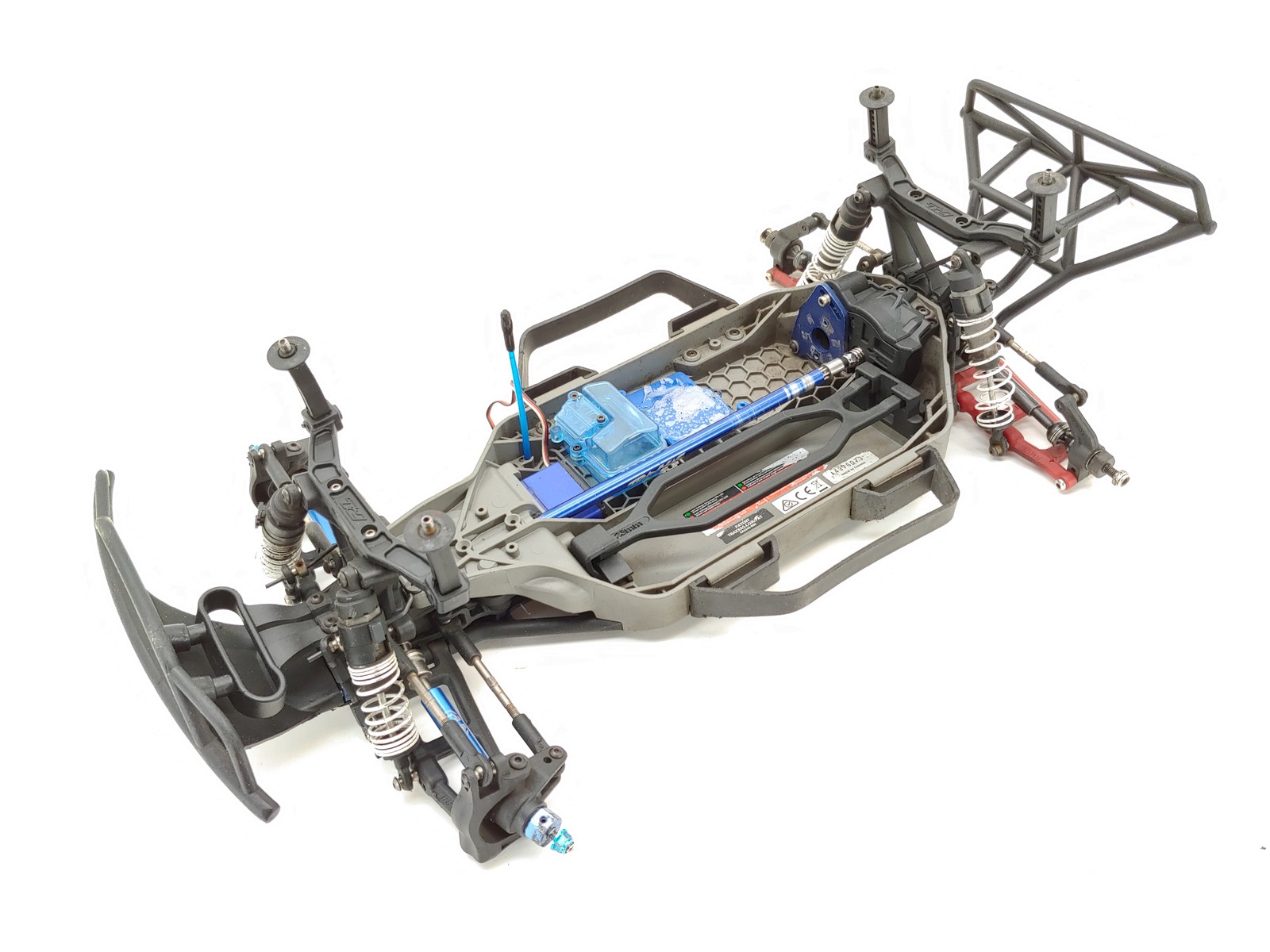 Traxxas Slash 4x4 LCG 1/10 Short Course Truck Roller Slider Chassis w/ Servo Upg