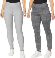 DG2 Diane Gilman Reversble Twill Ankle Jean Gray Croco PS NWOT 1105 