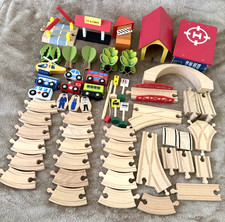 Wooden Train Set And Accessories
