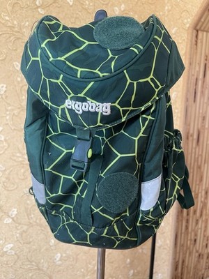 RARE Ergobag Kids Backpack, Green Slime Theme, Nickelodeon Y2K, German Design