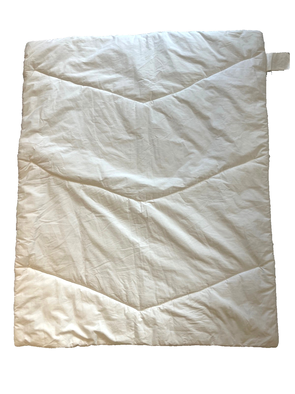 Sweet Jojo Design White Cotton Crib Baby Toddler Comforter Quilt Textured Fringe