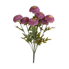 Artificial Purple Ball Dahlia Bundle