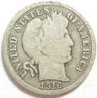 1916 Barber Dime - #11450-7