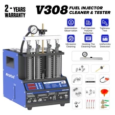 Car Ultrasonic Fuel Injector Cleaner Tester Machine Heating Cleaning Machine US