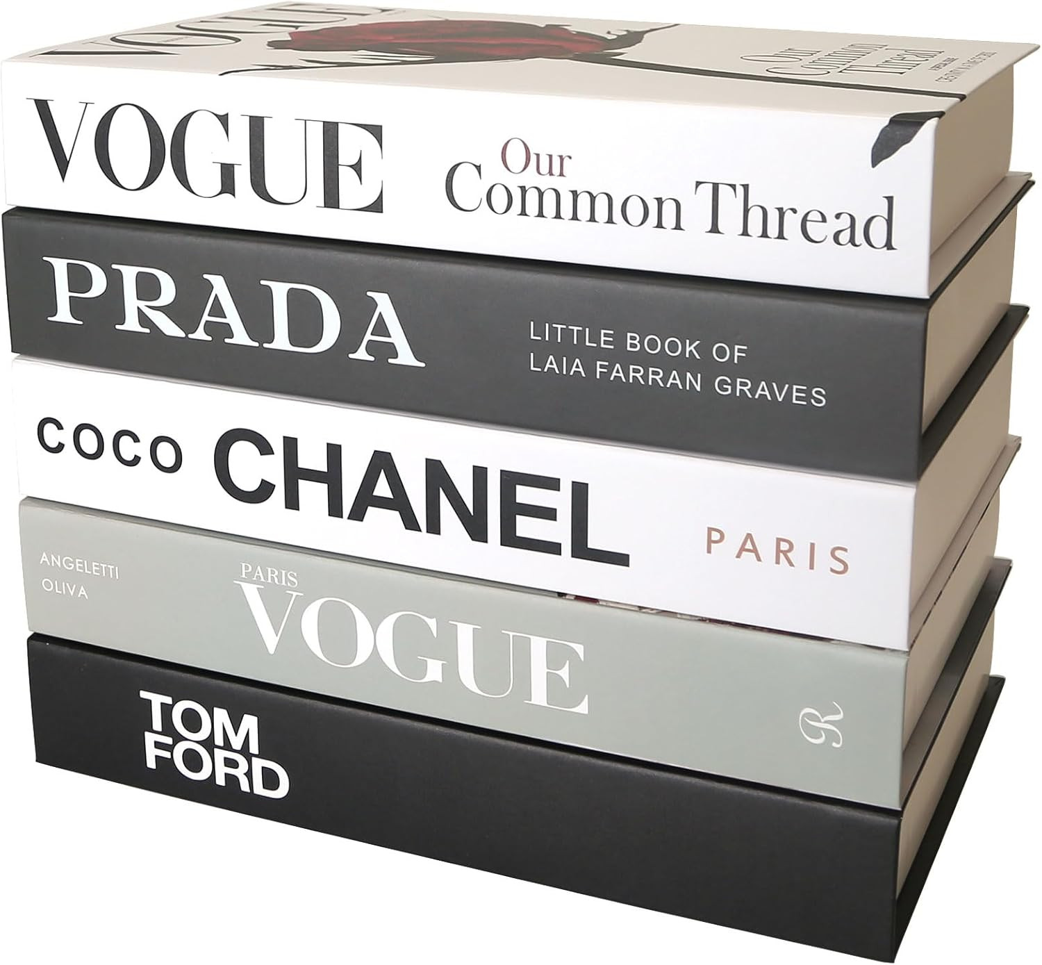 Set 5 Libri Aesthetic per Arredamento Stanza Chic e Moderno