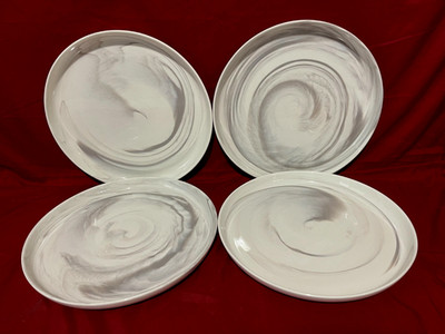 Artisanal Kitchen Supply Coupe Grey Dinner Plates 10 3/4'' ( Set Of 4)
