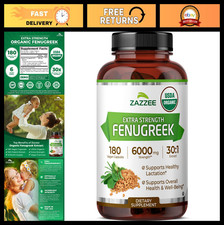 Organic Fenugreek 30:1 Extract Capsules, 180 ...