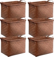 Handwoven Clothes Basket Laundry Hampers Large Wicker Storage Baskets for