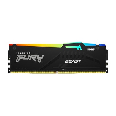 Kingston Fury Beast RGB 16GB 5600MT/s DDR5 CL36 Desktop Memory Kingston Fury Beast RGB 16GB 5600MT/s DDR5 CL36 Desktop Memory