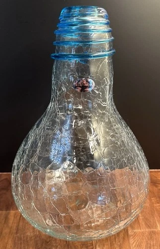 Blenko Glass 2023 West Virginia Day Piece “If It Ain’t Broke” Lightbulb Vase