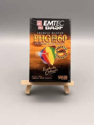 BASF EMTEC PHG HiFi VHS-C 60 min Archive Master Premium Videokassetten -NEU OVP
