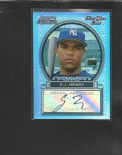 6808* 2005 Bowman Sterling Refractor # BS-CH C J Henry Auto