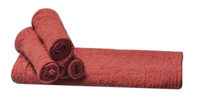 Industrial 5 pack Red Shop Towels 12'' x 14'' Cleaning Rags Home Car Auto Garage