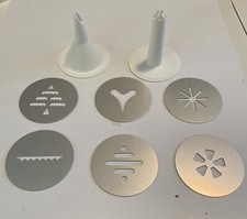Proctor Silex Super Shooter Plus Replacement 6 Cookie Discs & 2 Deco Tips G0123