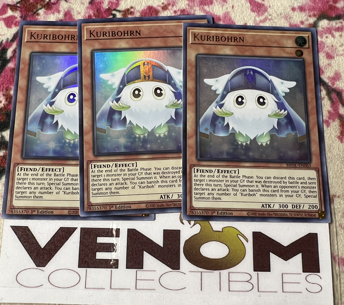3x (M/NM) - Kuribohrn - BROL-EN063 - Ultra Rare - 1st Edition YuGiOh | eBay