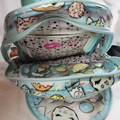 Betsey Johnson Clear Small Backpack Snacks Donuts Ice Cream  display picture 2