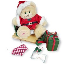 1999 Vintage Fisher Price BRIARBERRY BEARS plush BERRYKRIS Santa Vtg