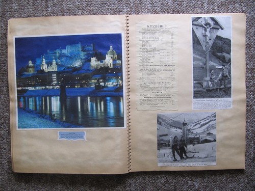 1962/63 Austria Scrapbook. Train tickets, Airplane tickets, menus, etc. 50 Pages - Picture 3 of 12