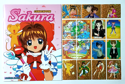 ALBUM CARDCAPTOR SAKURA + Full Set 194/194 Sticker PERU 2022 Kero