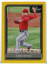 2022 Panini Three and Two Prospects Holo Gold #40 Cade Cavalli /12 - NATIONALS