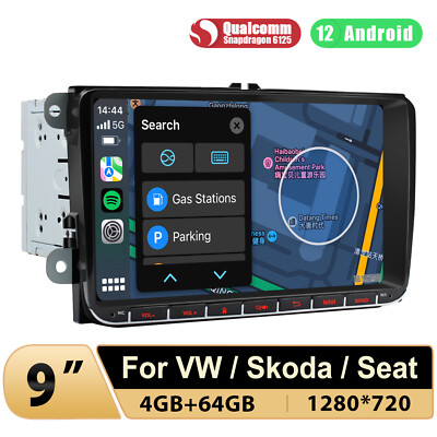 Android 12 9 Zoll Plug&Play Autoradio für Golf Passat Touran Polo Caddy Jetta CC