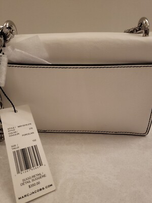 NWT Marc Jacobs WHITE/PORCELAIN DOUBLE TAKE Crossbody Bag
